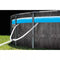 INTEX 14' X 42" CLEARVIEW PRISM FRAME ABOVE GROUND POOL - GRAYWOOD PRINT - Like New