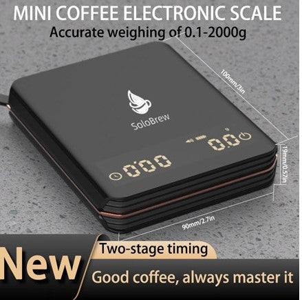 SOLOBREW ESPRESSO SCALE USB RECHARGEABLE CN668 - BLACK Like New