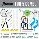 FRANKLIN SPORTS FUN 5 COMBO OUTDOOR GAME SET - BACKYARD - BLUE - Like New