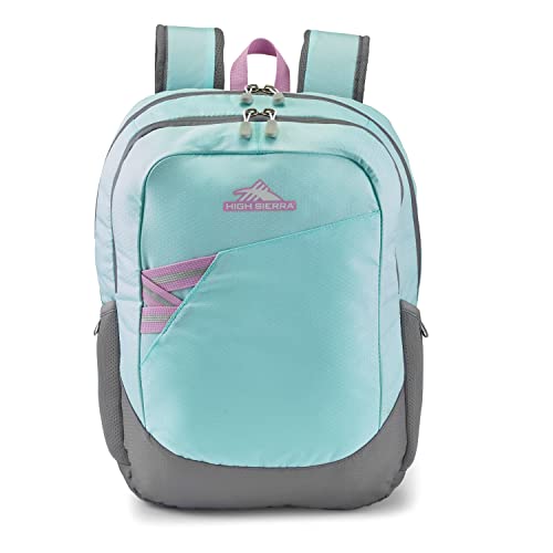HIGH SIERRA ESSENTIAL BACKPACK, SKY BLUE/ICED LILAC, ONE SIZE - Brand New