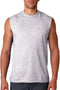 29SR Jerzees Men's Sleeveless Shooter T-Shirt Ash Gray S Like New