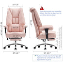 Big and Tall Office Chair 400lbs Wide Seat, Ergonomic Office Chair, Light Pink - Like New