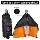 OMVMO Down Sleeping Bag Lightweight 4 Season, Left-Zipper Regular - Black - Like New