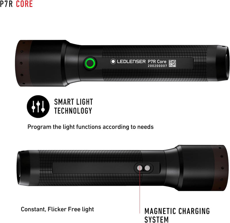 Ledlenser P7R Core Rechargeable LED Flashlight - Black Like New