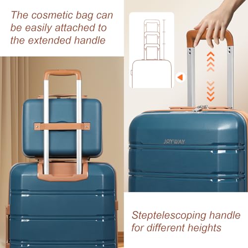 Joyway Carry On Luggage 5 Piece Sets， Lightweight Rolling Hardside Travel - Like New