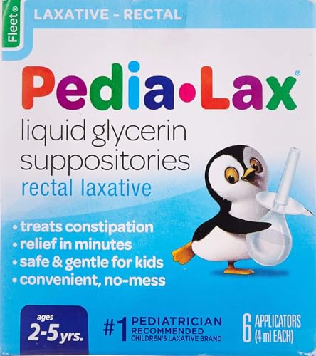 FLEET PEDIA LAX CHILDREN'S LIQUID GLYCERIN SUPPOSITORIES 6 COUNT - LOTS OF 2 - Brand New