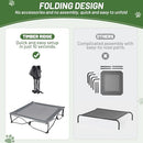 TIMBER RIDGE OUTDOOR DOG BED COOLING ELEVATED DOG BED - GRAY - Brand New