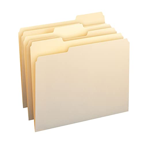 646008 OFFICE DEPOT FILE FOLDERS 1/3 CUT LETTER SIZE 645927 MANILA 250 Pack - Brand New