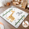 PIGLOG FOLDABLE BABY PLAY MAT 50X50 REVERSIBLE PORTABLE MAT FOR INFANTS GIRAFFE - Like New