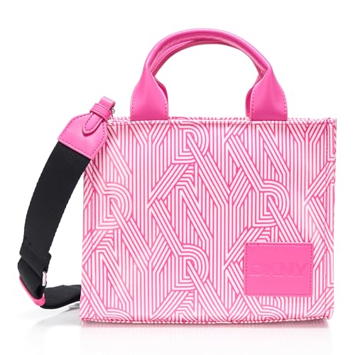 DKNY HADLEE SMALL CANVAS TOTE - HOT PINK - Like New