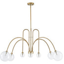 VANZARLA Dia 49.25 Inch Modern Chandeliers 8Light Large Gold Chandelier - Brand New