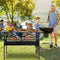 GENERIC OUTDOOR FOLDING  TOURIST PORTABLE STORAGE TABLE CAMPING DESK - BLACK - Like New