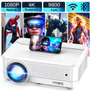MINLOVE Native 1080p WiFi Bluetooth Projector 4K Supported 450" Display PJ-108 - Like New