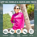 7158 Kanu Surf Womens Keri Long-Sleeve UPF 50+ Rashguard Purple L - Like New