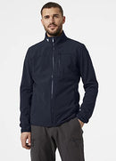 HELLEHANSEN MEN CREW SOFTSHELL JACK 2.0 HERRE HELLY HANSEN SIZE LARGE 7 NAVY - Brand New