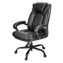 OUTFINE Executive Office Chair Bonded Leather 5 Year Hydrolysis - Black - Brand New