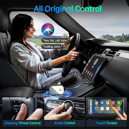 Wireless CarPlay Adapter for Apple iPhone, Converts Factory Wired CarPlay - Like New