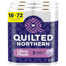 Quilted Northern Ultra Plush Toilet Paper, 18 Mega Rolls = 72 Regular Rolls - Brand New