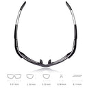 HULISLEM S1 Sport Polarized Sunglasses For Men Women Mens Womens Running Golf - Like New