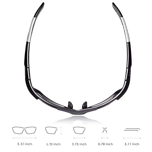 HULISLEM S1 Sport Polarized Sunglasses For Men Women Mens Womens Running Golf - Like New