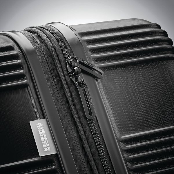 AMERICAN TOURISTER NXT HARDSIDE LARGE CHECKED SPINNER SUITCASE - BLACK - Like New