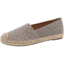 CALVIN KLEIN WOMEN'S POPULAR BALLET FLAT - SIZE: WOMEN 9 - TAUPE LOGO - Like New