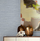 Lillian August NextWall Luxe Haven Faux Sisal Peel Stick Wallpaper Sea Breeze - Brand New