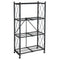 Origami R4 4-Tier Folding Shelf Garage Shelving Heavy Duty, R4-WR-BLA - BLACK - Like New