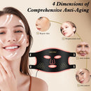 YOEYOU RED LIGHT THERAPY FACE 850NM NEAR INFRARED LED MASK M01-B - BLACK - Like New