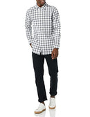 AMAZON ESSENTIALS MEN'S LONG-SLEEVE SLIM-FIT STRETCH SHIRT SIZE MEN L - Brand New