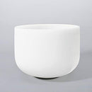 CVNC 8 F Note Heart Chakra Frosted Quartz Crystal Singing Bowl - White - Brand New
