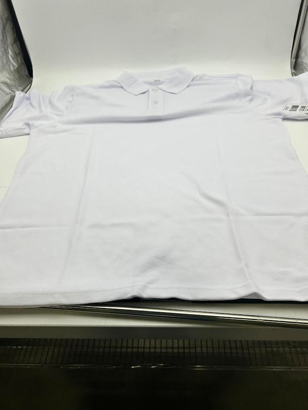 POLO AVENUE MEN'S - SIZE: MEN 3XL - WHITE - Brand New