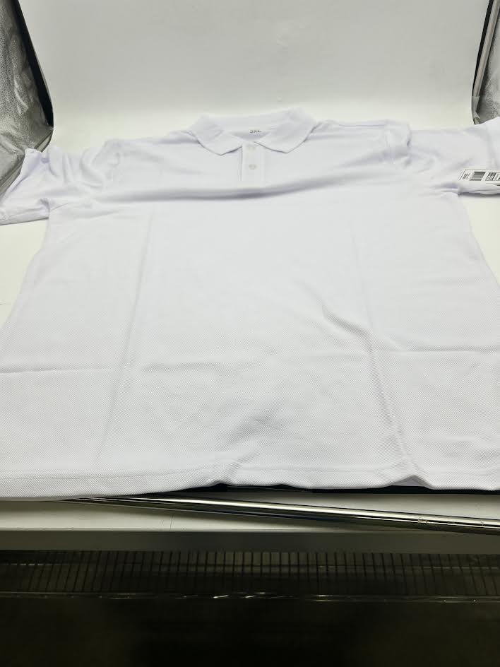 POLO AVENUE MEN'S - SIZE: MEN 3XL - WHITE - Brand New