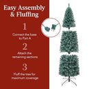 Best Choice Products 6ft Blue Spruce Pencil Christmas Tree, B0CJ623892 -Green - Brand New
