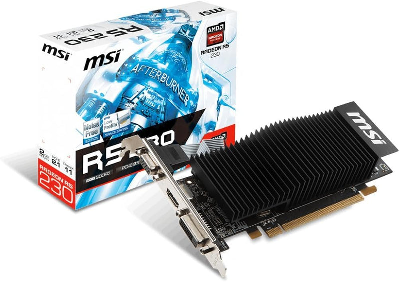 MSI R5 230 2GD5H LP Radeon R5 230 Graphic Card 2 GB GDDR5 Low-profile Like New