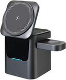 ECOSYSTEM 3-IN-1 WIRELESS CHARGER FOR MAGNETIC CHARGING 15W FAST CHARGING - GRAY - Like New