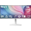 MSI MODERN MD342CQPW 34" VA 3440 X 1440 UWQHD 120HZ 1800 CURVED - WHITE - Like New