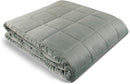 HUG BUD WEIGHTED BLANKET 90" X 90" - 35-LBS FITS QUEEN/KING SIZE BED LIGHT GRAY - Like New