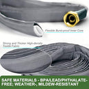 GUKOK 2025 UPGRADED 50FT NON-EXPANDING GARDEN HOSE - SILVER-GREY - Like New