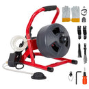 PioneerWorks 50Ft x 5/16" Drain Cleaner Machine Drain Auger Pro 3/4" - 3" Pipes - Brand New