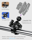 BRCOVAN 1" BALL CLAMP MOUNT BASE ALUMINUM ALLOY TOUGH-CLAW KWG-C9 - BLACK - Like New