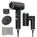 WEEYUM MINI TRAVEL HAIR DRYER DUAL VOLTAGE EUROPE HIGH-SPEED FOLDABLE - BLACK - Like New