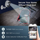 GEEKEE SECURITY CAMERAS WIRELESS 2-WAY TALK BATTERY 2K NIGHT VISION 2-PACK WHITE - Like New
