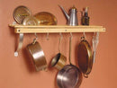 J.K. Adams 36-Inch-by-11-Inch Wall Mounted Pot Rack 6 Hooks Included - NEW - Brand New
