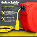 Reelworks: Extension Cord Reel Retractable Polypropylene 33 FT 16AWG 3C SJT - Like New