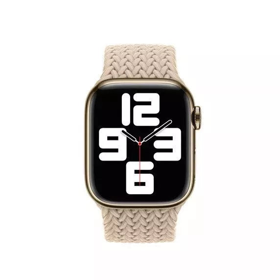 APPLE WATCH BRAIDED SOLO LOOP 45MM MPCX3AM/A - SIZE 12 - BEIGE - Brand New