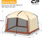 CAMPROS CP SCREEN HOUSE WITH 1 PC REMOVAL WIND/SUN PANEL CANOPY TENT- BEIGE - Like New