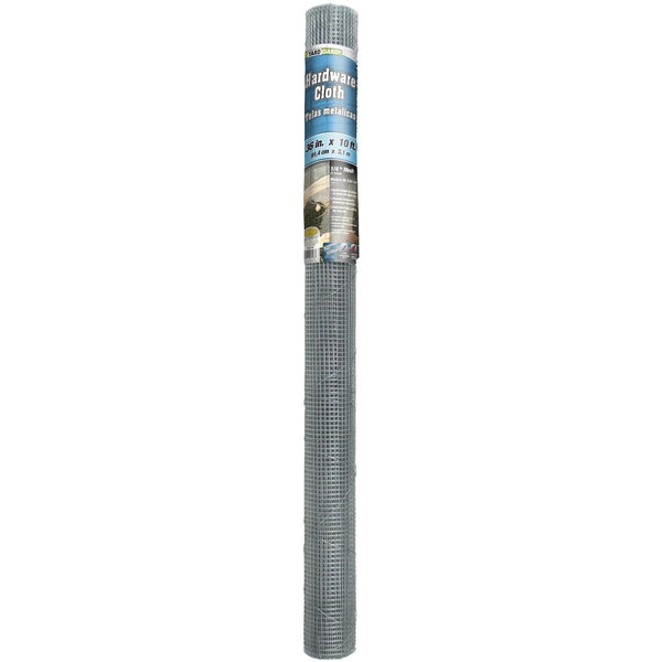 YARD GARD 308237B 36" X 10' 1/4" MESH HARDWARE CLOTH - GRAY - Like New