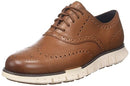 C39602 ZEROGRAND MACE MEN'S OXFORD SHOES BRITISH TAN/IVORY SIZE 10.5 - Brand New