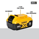 DEWALT 20V MAX 5 AH LITHIUM ION BATTERY 2-PACK DCB205-2 - Yellow/Black - Like New